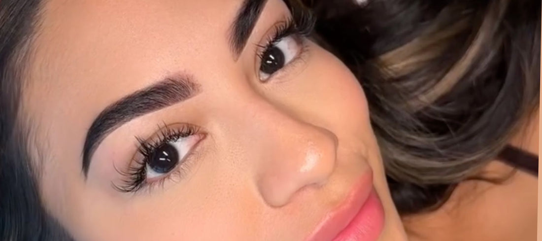 how to cover PMU brows with henna